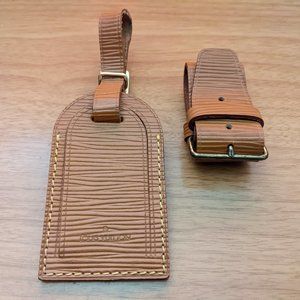 Louis Vuitton Epi Luggage Tag w/ Belt #163***